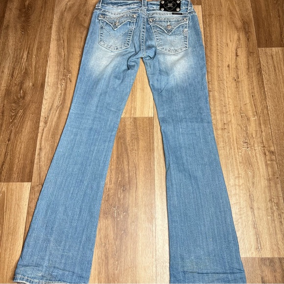 Miss Me Womens Denim Jeans Embroidered Bling Size 28X32 JW5180B12 Boot Cut - Picture 6 of 9